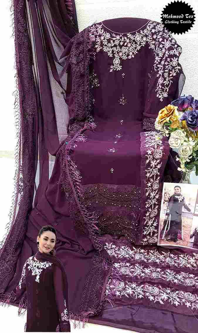 Mehmood Hit Design M-48 Colours By Mehmood Tex M-48-A To M-48-C Series Beautiful Pakistani Suits Colorful Stylish Fancy Casual Wear & Ethnic Wear Georgette Dresses At Wholesale Price