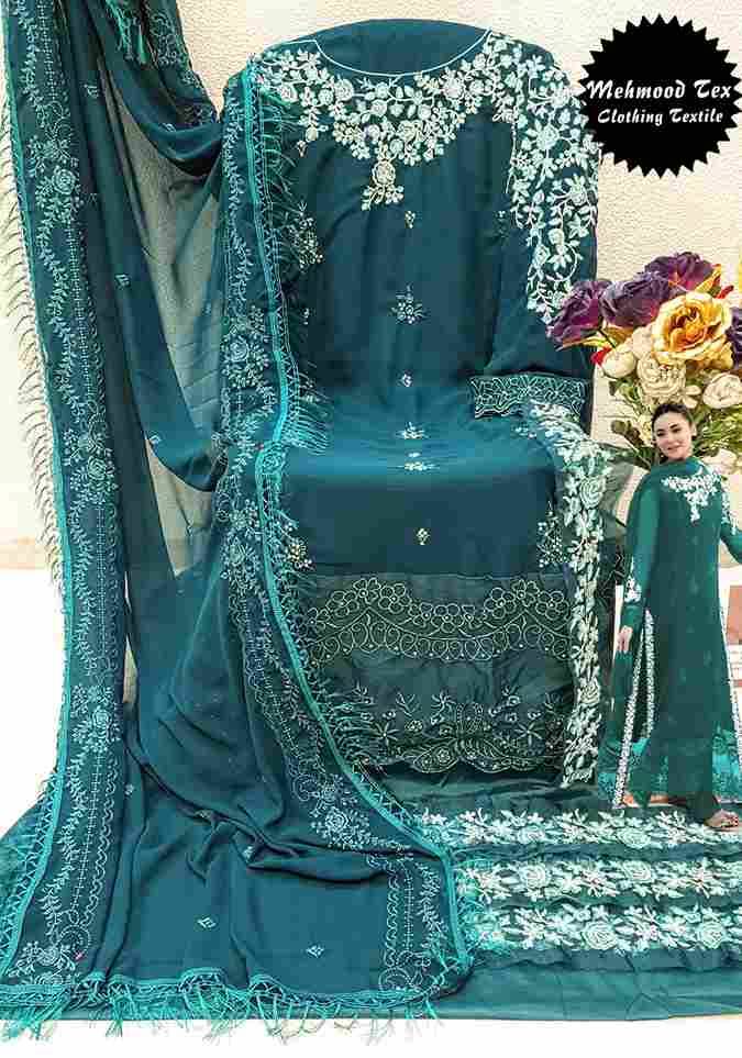 Mehmood Hit Design M-48 Colours By Mehmood Tex M-48-A To M-48-C Series Beautiful Pakistani Suits Colorful Stylish Fancy Casual Wear & Ethnic Wear Georgette Dresses At Wholesale Price