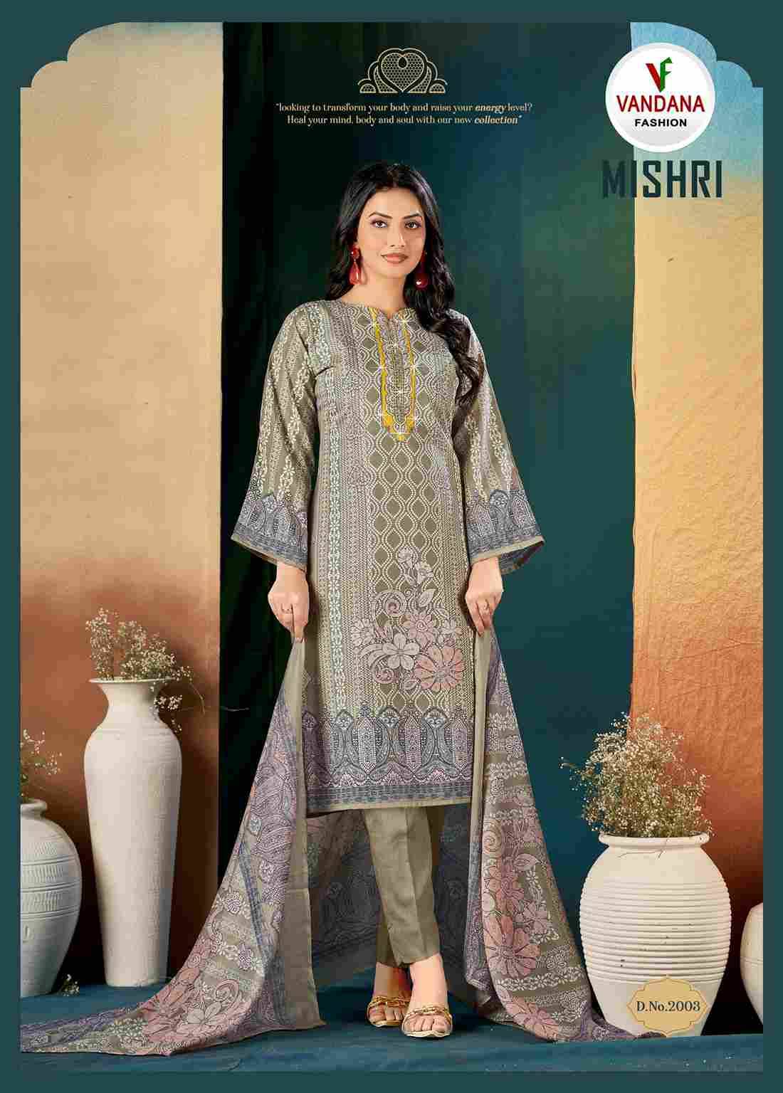 Mishri Vol-2 By Vandana 2001 To 2008 Series Beautiful Festive Suits Colorful Stylish Fancy Casual Wear & Ethnic Wear Pure Cotton Digital Print Dresses At Wholesale Price