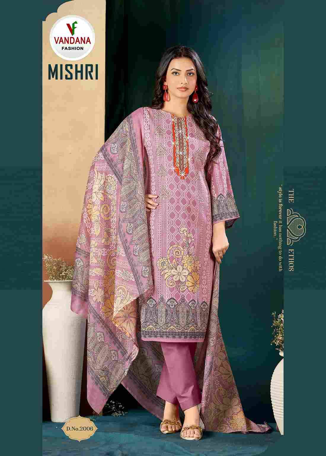 Mishri Vol-2 By Vandana 2001 To 2008 Series Beautiful Festive Suits Colorful Stylish Fancy Casual Wear & Ethnic Wear Pure Cotton Digital Print Dresses At Wholesale Price