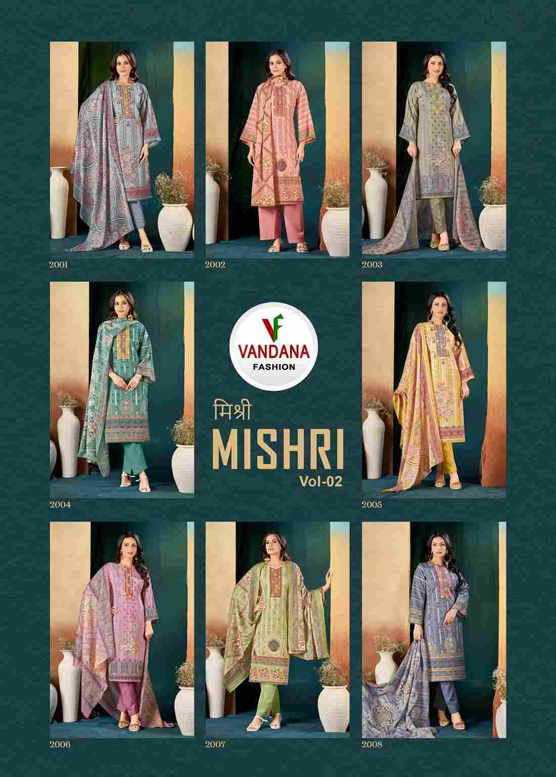 Mishri Vol-2 By Vandana 2001 To 2008 Series Beautiful Festive Suits Colorful Stylish Fancy Casual Wear & Ethnic Wear Pure Cotton Digital Print Dresses At Wholesale Price