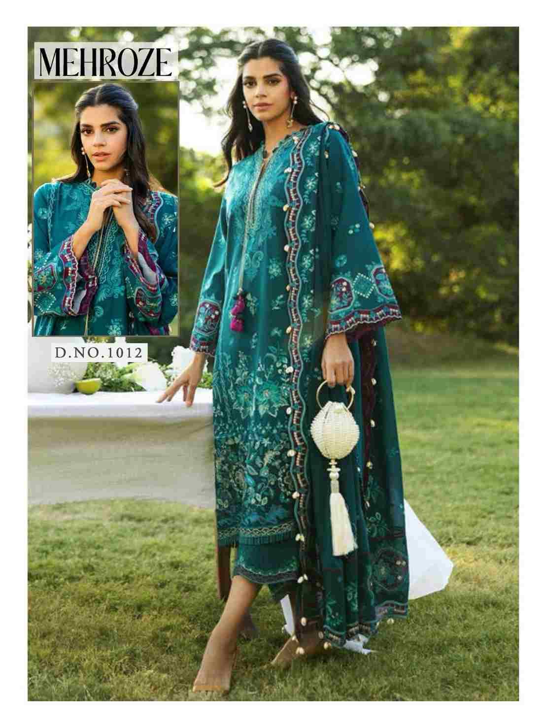 Mehroze Vol-1 By Binilyas 1008 To 1013 Series Beautiful Stylish Festive Suits Fancy Colorful Casual Wear & Ethnic Wear & Ready To Wear Pure Cotton Digital Print Dresses At Wholesale Price