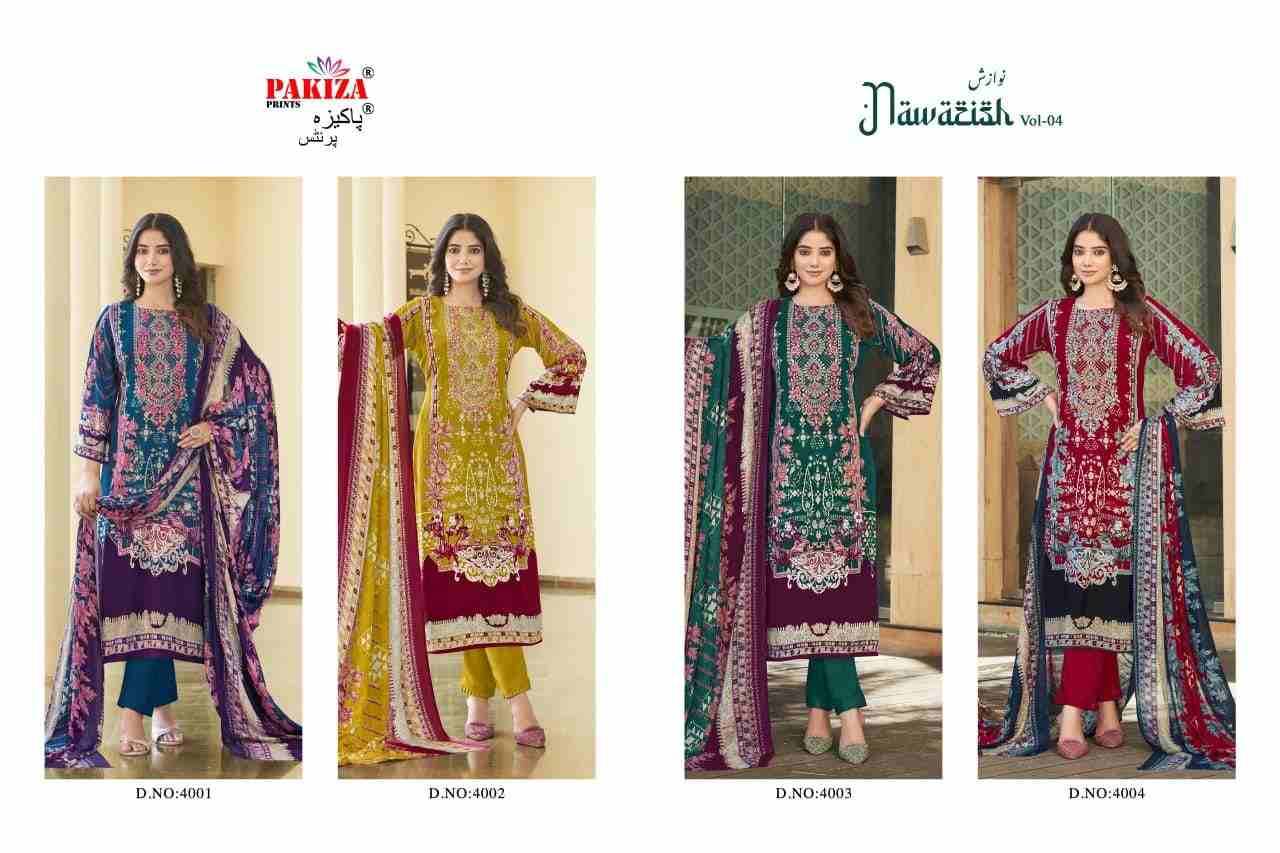 Nawazish Vol-04 By Pakiza Prints 4001 To 4004 Series Beautiful Festive Suits Stylish Fancy Colorful Party Wear & Occasional Wear Rayon Print Dresses At Wholesale Price