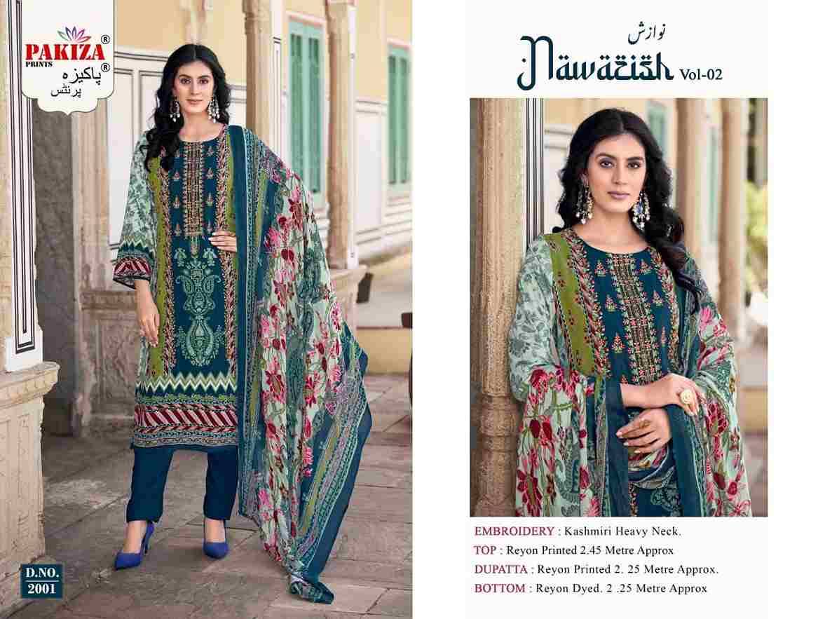 Nawazish Vol-02 By Pakiza Prints 2001 To 2004 Series Beautiful Festive Suits Stylish Fancy Colorful Party Wear & Occasional Wear Rayon Print Dresses At Wholesale Price
