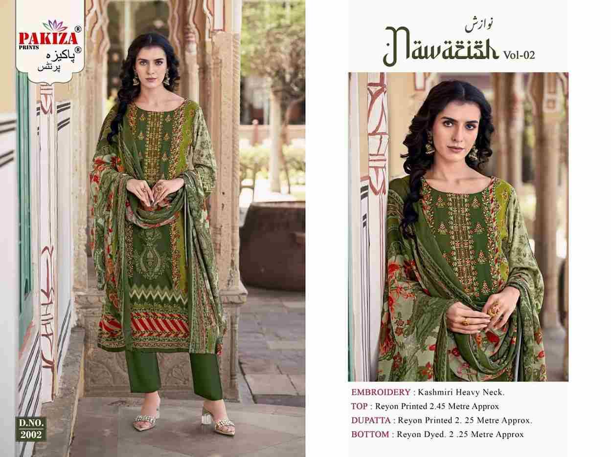 Nawazish Vol-02 By Pakiza Prints 2001 To 2004 Series Beautiful Festive Suits Stylish Fancy Colorful Party Wear & Occasional Wear Rayon Print Dresses At Wholesale Price