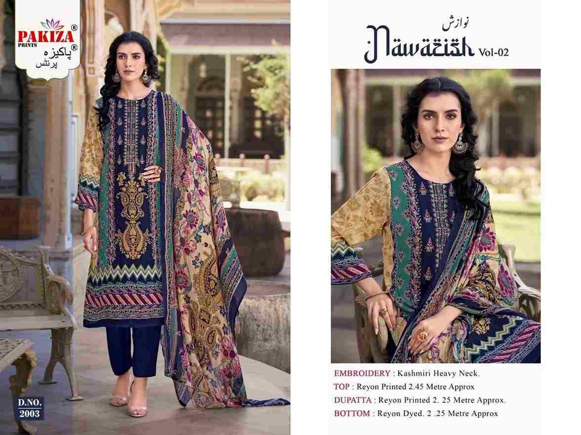 Nawazish Vol-02 By Pakiza Prints 2001 To 2004 Series Beautiful Festive Suits Stylish Fancy Colorful Party Wear & Occasional Wear Rayon Print Dresses At Wholesale Price
