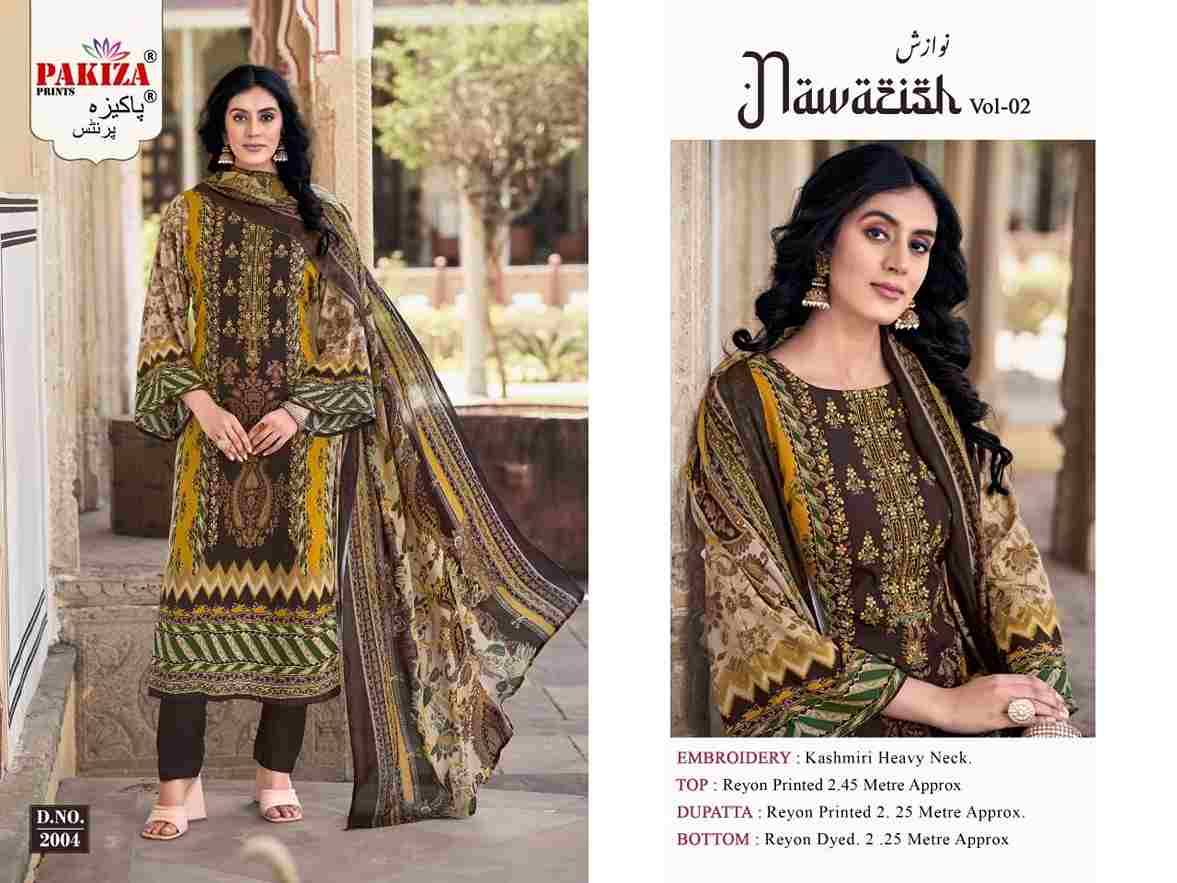 Nawazish Vol-02 By Pakiza Prints 2001 To 2004 Series Beautiful Festive Suits Stylish Fancy Colorful Party Wear & Occasional Wear Rayon Print Dresses At Wholesale Price