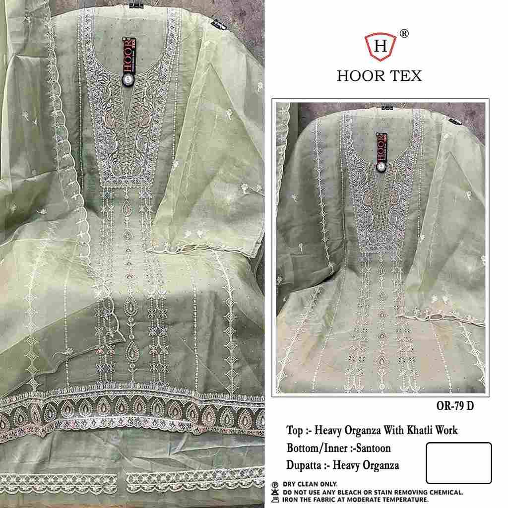 Hoor Tex Hit Design OR-79 Colours By Hoor Tex OR-79-A To OR-79-D Series Beautiful Pakistani Suits Stylish Colorful Fancy Casual Wear & Ethnic Wear Heavy Organza Embroidered Dresses At Wholesale Price