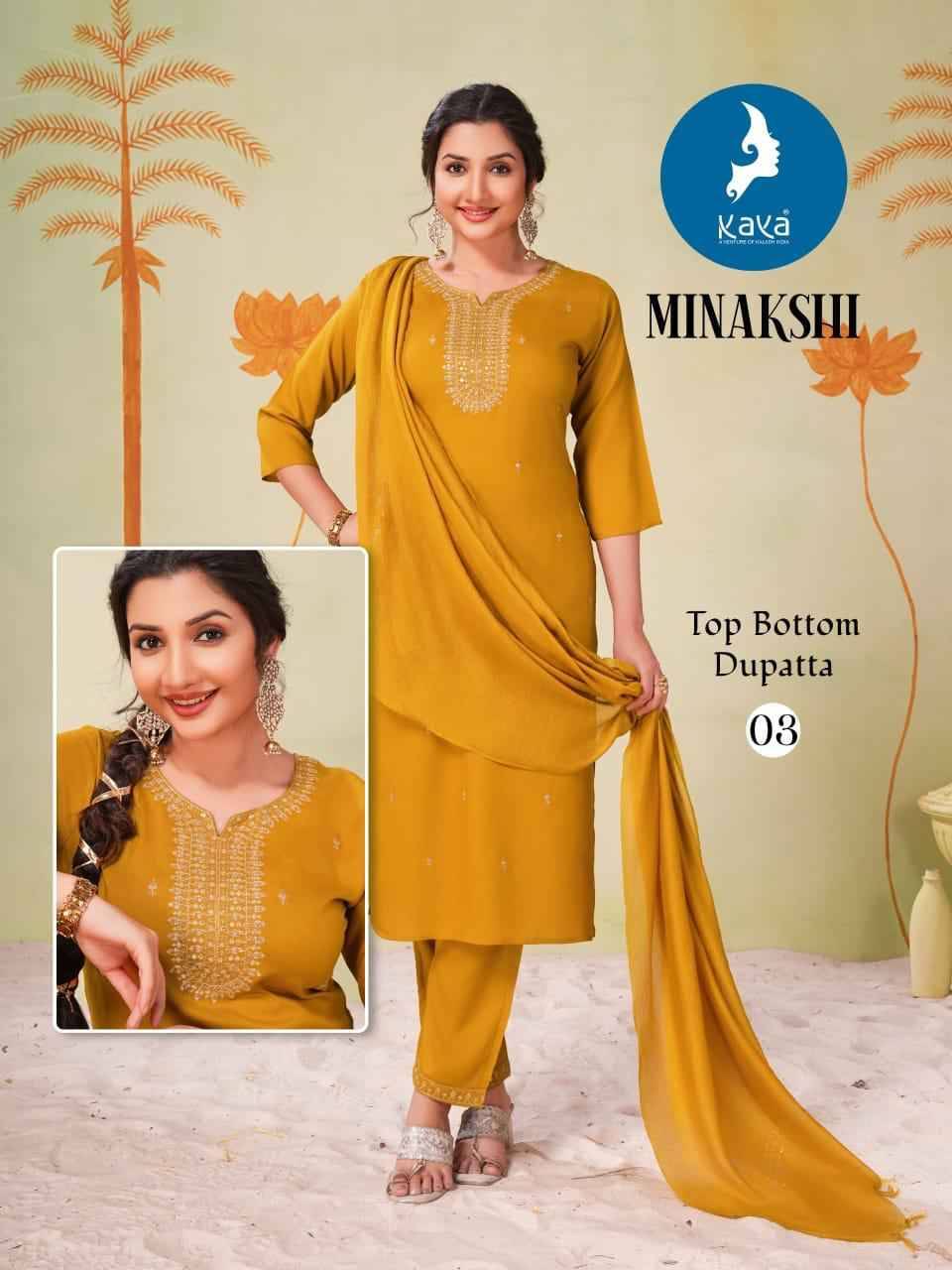 Minakshi By Kaya 01 To 06 Series Designer Stylish Fancy Colorful Beautiful Party Wear & Ethnic Wear Collection Rayon Slub Dresses At Wholesale Price