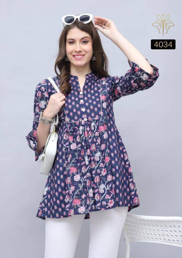 Maayra By Rajnandini Designer Stylish Fancy Colorful Beautiful Party Wear & Ethnic Wear Collection Pure Cotton Tops At Wholesale Price