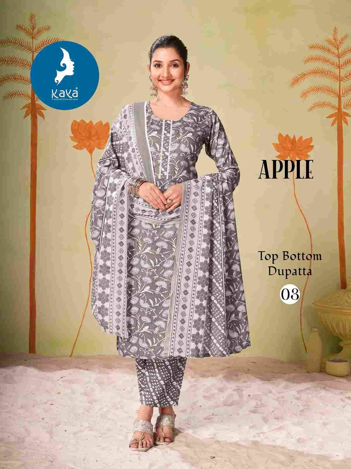 Apple By Kaya 01 To 08 Series Designer Stylish Fancy Colorful Beautiful Party Wear & Ethnic Wear Collection Rayon Print Dresses At Wholesale Price