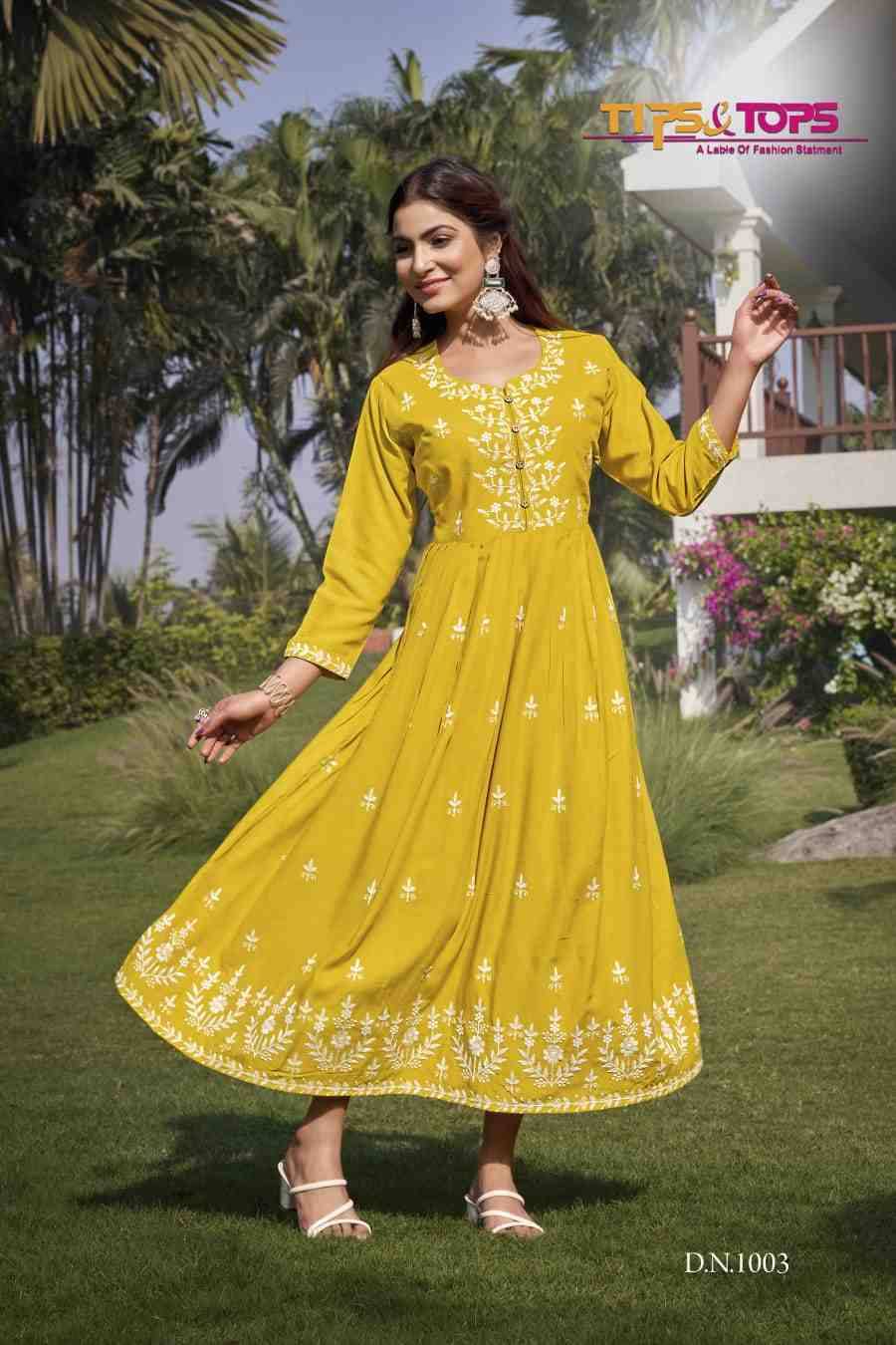 Lakhnavi Vol-3 By Tips And Tops 1001 To 1006 Series Beautiful Stylish Fancy Colorful Casual Wear & Ethnic Wear Rayon Slub Kurtis At Wholesale Price