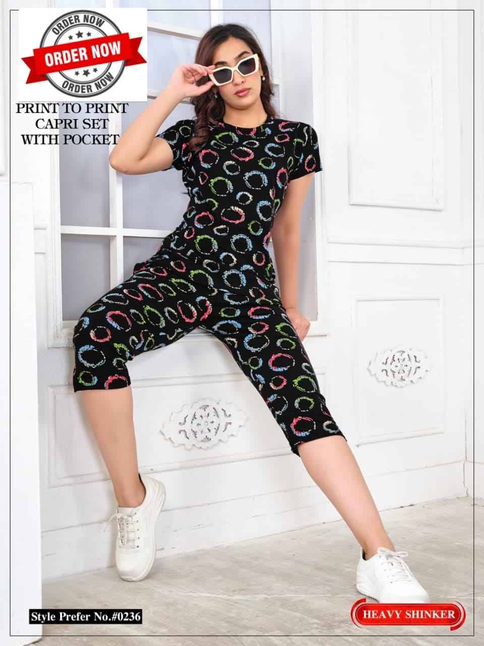 236 By Kaamiri 236-A To 236-F Series Beautiful Stylish Fancy Colorful Casual Wear & Ethnic Wear Hosiery Cotton Night Suits At Wholesale Price