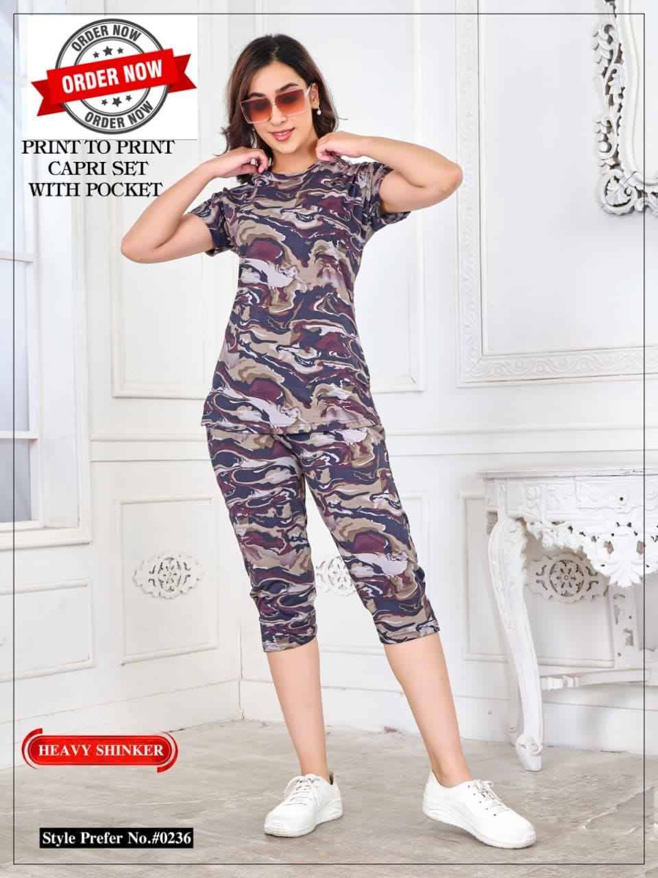 236 By Kaamiri 236-A To 236-F Series Beautiful Stylish Fancy Colorful Casual Wear & Ethnic Wear Hosiery Cotton Night Suits At Wholesale Price
