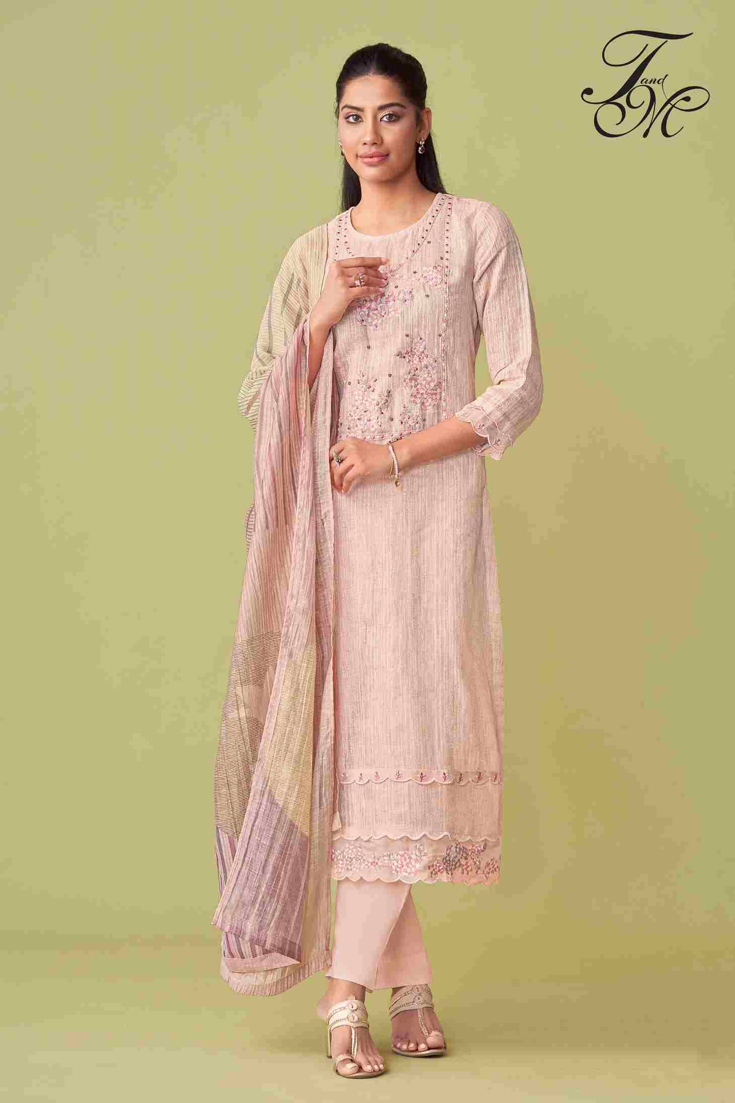 Ahana By T And M Designer Studio Beautiful Festive Suits Colorful Stylish Fancy Casual Wear & Ethnic Wear Pure Linen Dresses At Wholesale Price