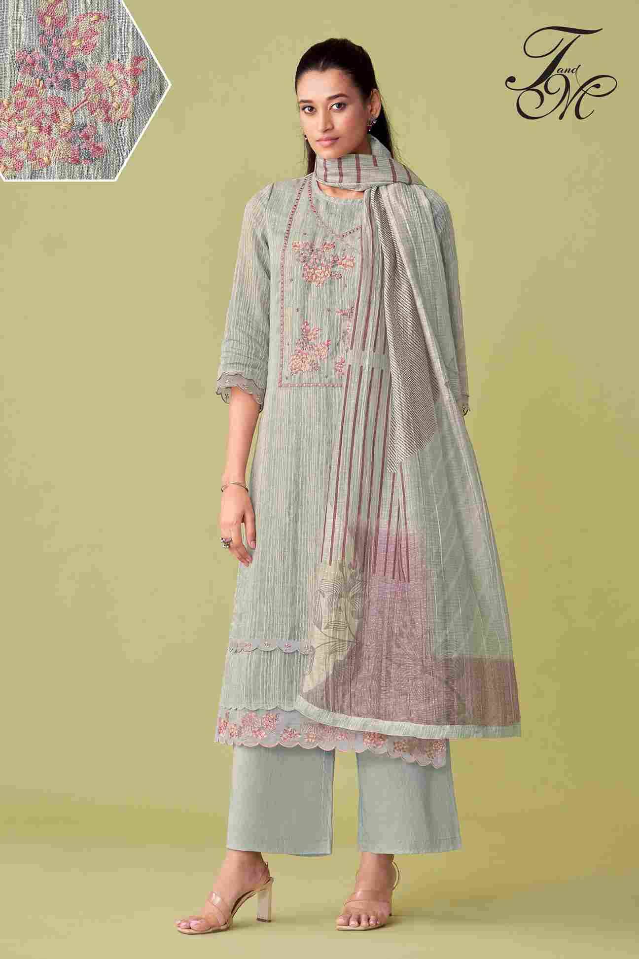 Ahana By T And M Designer Studio Beautiful Festive Suits Colorful Stylish Fancy Casual Wear & Ethnic Wear Pure Linen Dresses At Wholesale Price