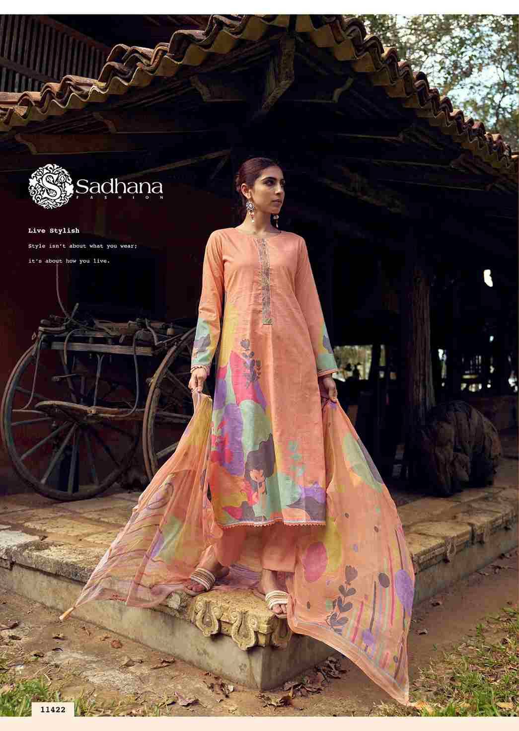 Nasrin By Sadhana Fashion 11422 To 11427 Series Designer Festive Suits Beautiful Fancy Stylish Colorful Party Wear & Occasional Wear Pure Lawn Cotton Print Dresses At Wholesale Price