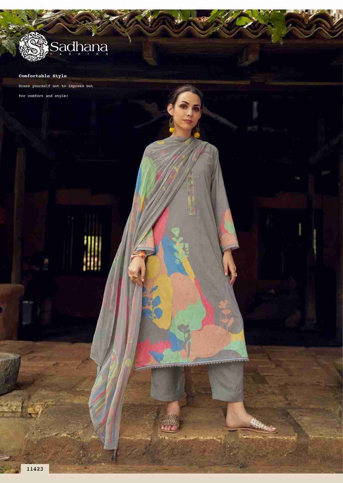Nasrin By Sadhana Fashion 11422 To 11427 Series Designer Festive Suits Beautiful Fancy Stylish Colorful Party Wear & Occasional Wear Pure Lawn Cotton Print Dresses At Wholesale Price