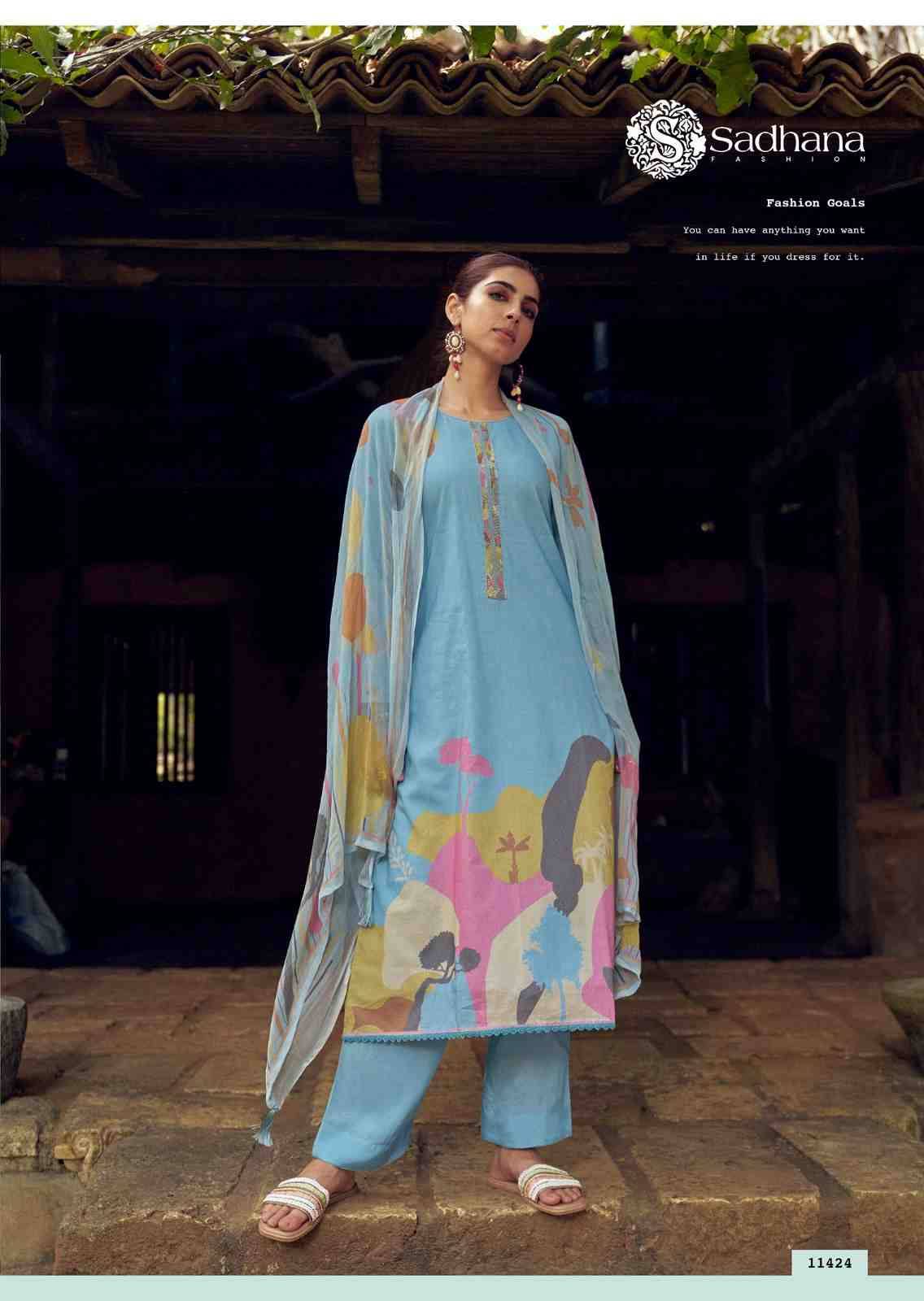 Nasrin By Sadhana Fashion 11422 To 11427 Series Designer Festive Suits Beautiful Fancy Stylish Colorful Party Wear & Occasional Wear Pure Lawn Cotton Print Dresses At Wholesale Price