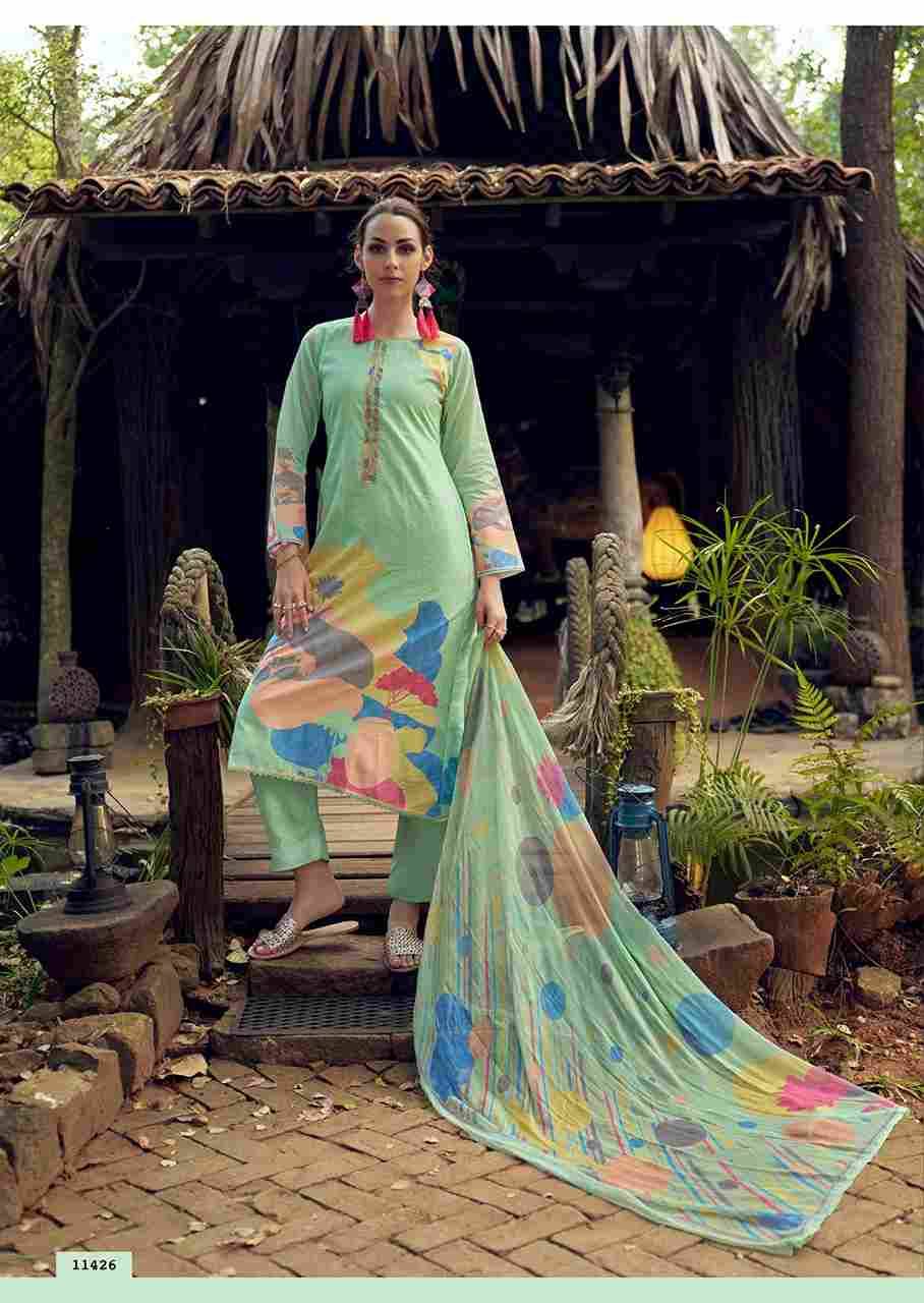 Nasrin By Sadhana Fashion 11422 To 11427 Series Designer Festive Suits Beautiful Fancy Stylish Colorful Party Wear & Occasional Wear Pure Lawn Cotton Print Dresses At Wholesale Price