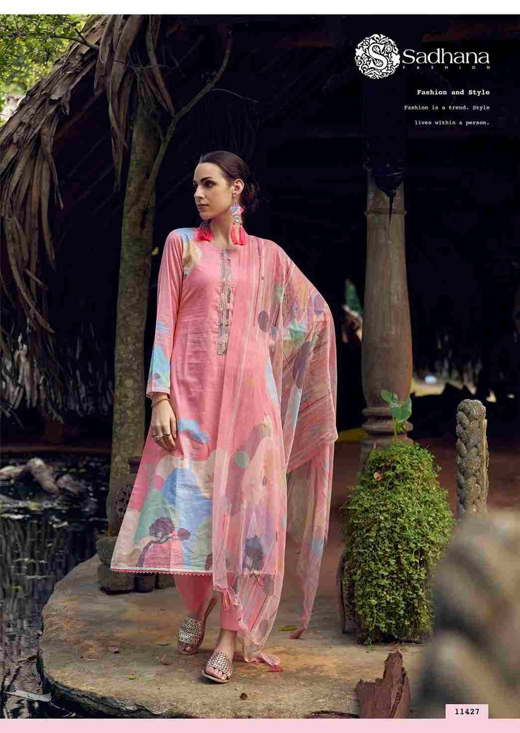 Nasrin By Sadhana Fashion 11422 To 11427 Series Designer Festive Suits Beautiful Fancy Stylish Colorful Party Wear & Occasional Wear Pure Lawn Cotton Print Dresses At Wholesale Price