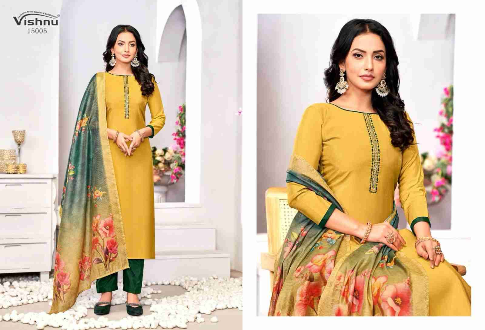 Alizza By Vishnu 15001 To 15012 Series Beautiful Stylish Festive Suits Fancy Colorful Casual Wear & Ethnic Wear & Ready To Wear Roman Shimmer Dresses At Wholesale Price
