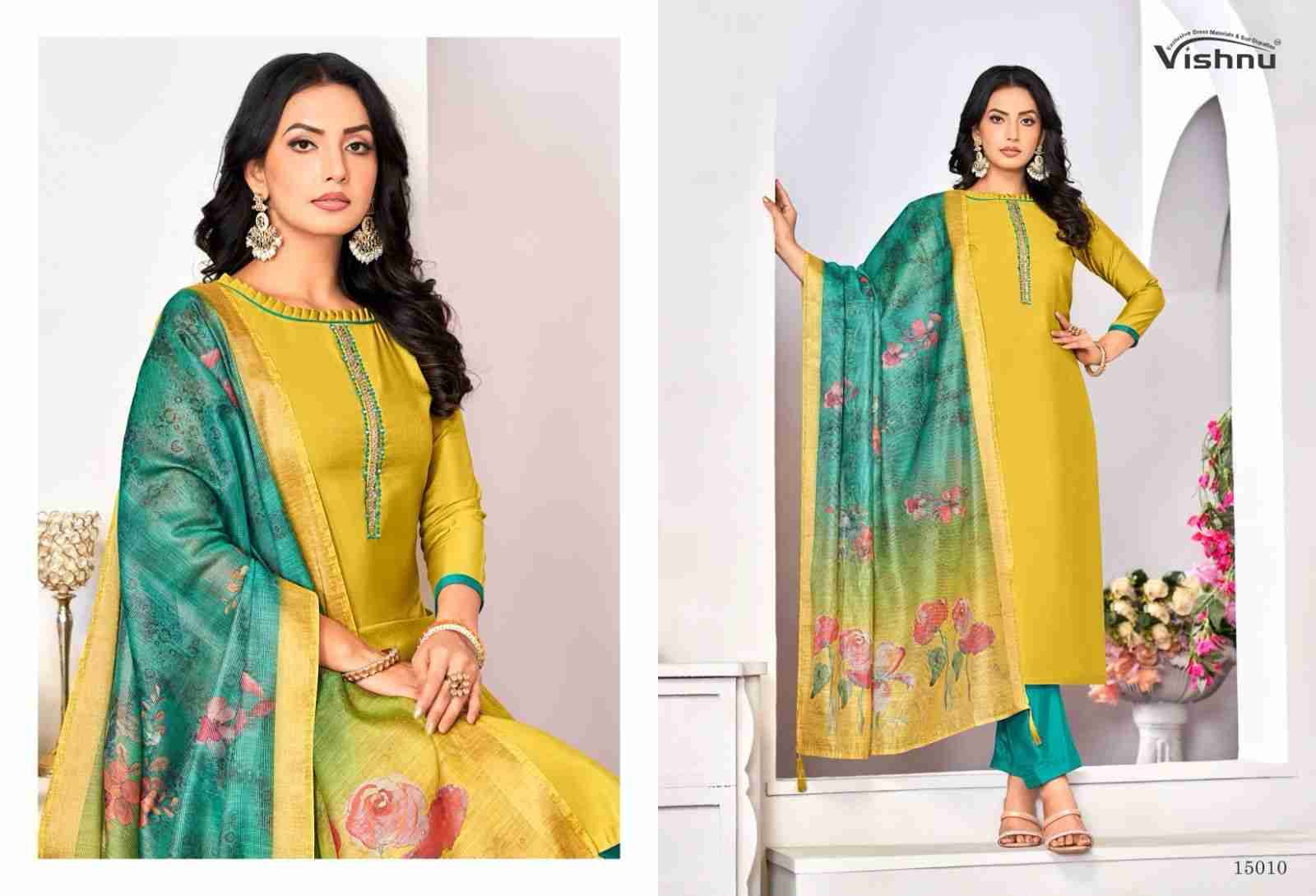 Alizza By Vishnu 15001 To 15012 Series Beautiful Stylish Festive Suits Fancy Colorful Casual Wear & Ethnic Wear & Ready To Wear Roman Shimmer Dresses At Wholesale Price