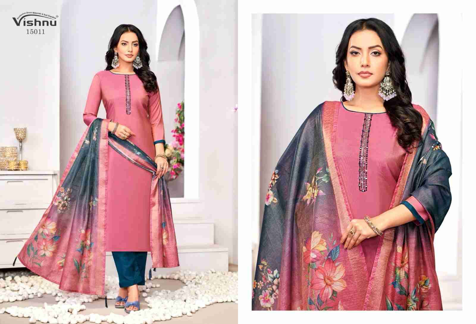 Alizza By Vishnu 15001 To 15012 Series Beautiful Stylish Festive Suits Fancy Colorful Casual Wear & Ethnic Wear & Ready To Wear Roman Shimmer Dresses At Wholesale Price