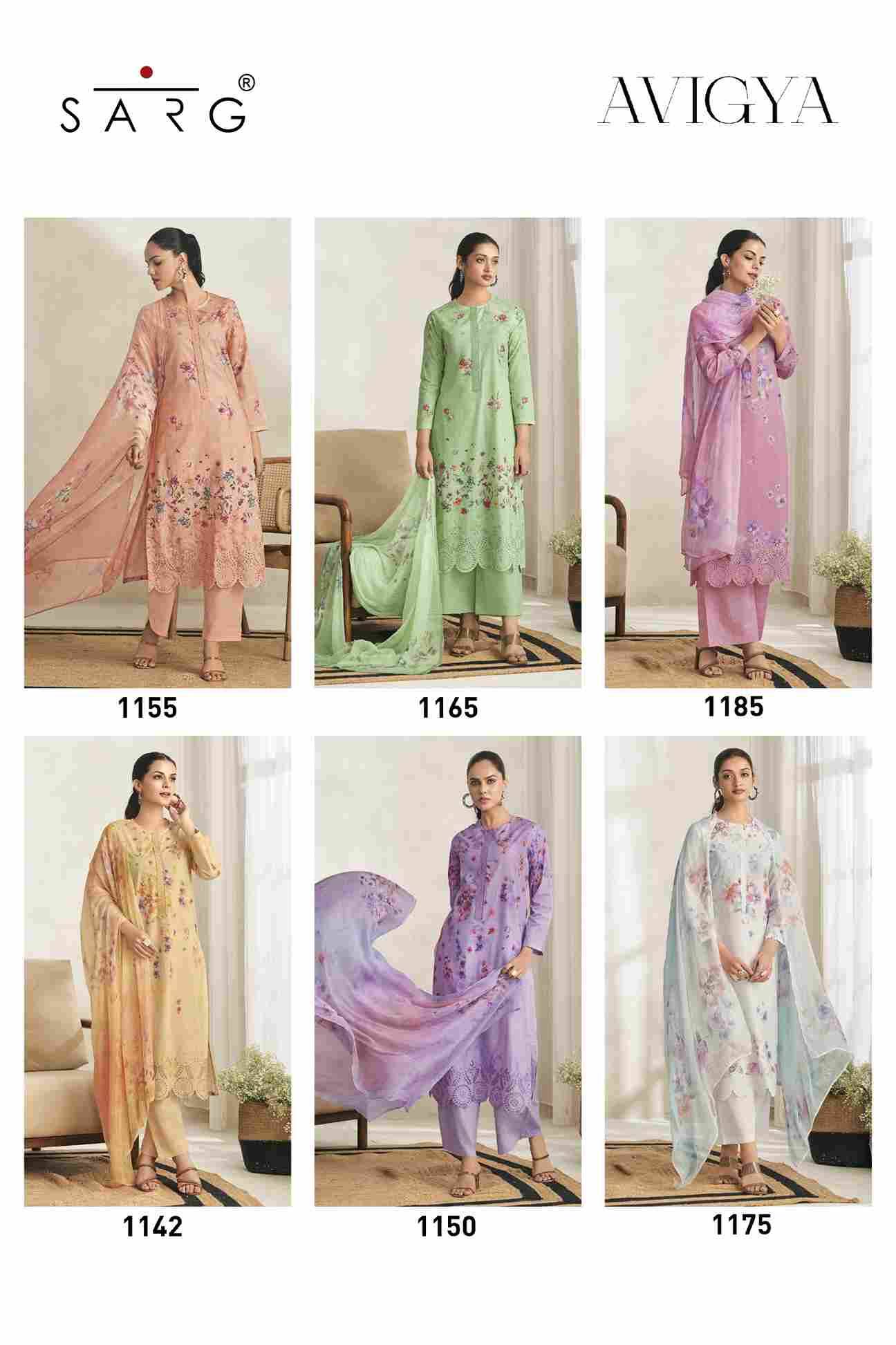 Avigya By Sarg Beautiful Stylish Festive Suits Fancy Colorful Casual Wear & Ethnic Wear & Ready To Wear Pure Lawn Cotton Digital Print Dresses At Wholesale Price