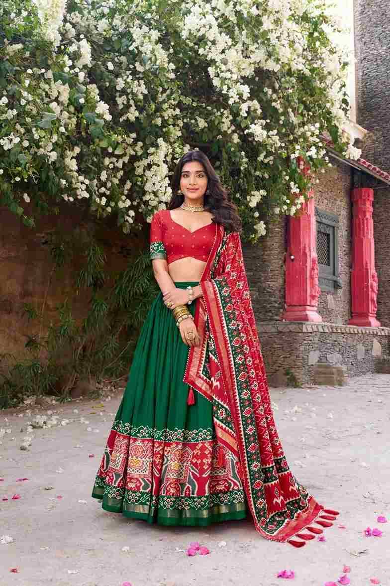 Diyanshi By Fashid Wholesale 1221-A To 1221-D Series Beautiful Colorful Fancy Wedding Collection Occasional Wear & Party Wear Tussar Silk Lehengas At Wholesale Price