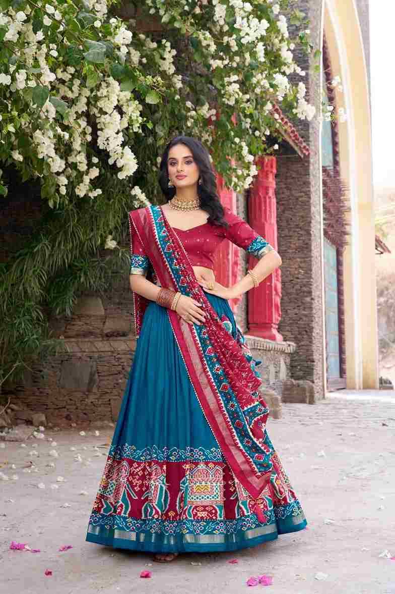 Diyanshi By Fashid Wholesale 1221-A To 1221-D Series Beautiful Colorful Fancy Wedding Collection Occasional Wear & Party Wear Tussar Silk Lehengas At Wholesale Price