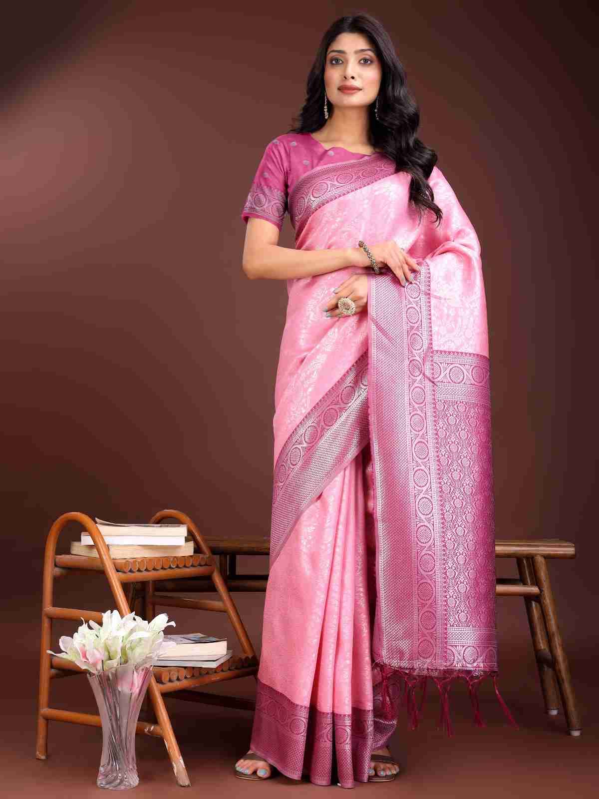 Crackle By Fashid Wholesale 1001 To 1008 Series Indian Traditional Wear Collection Beautiful Stylish Fancy Colorful Party Wear & Occasional Wear Lichi Silk Sarees At Wholesale Price
