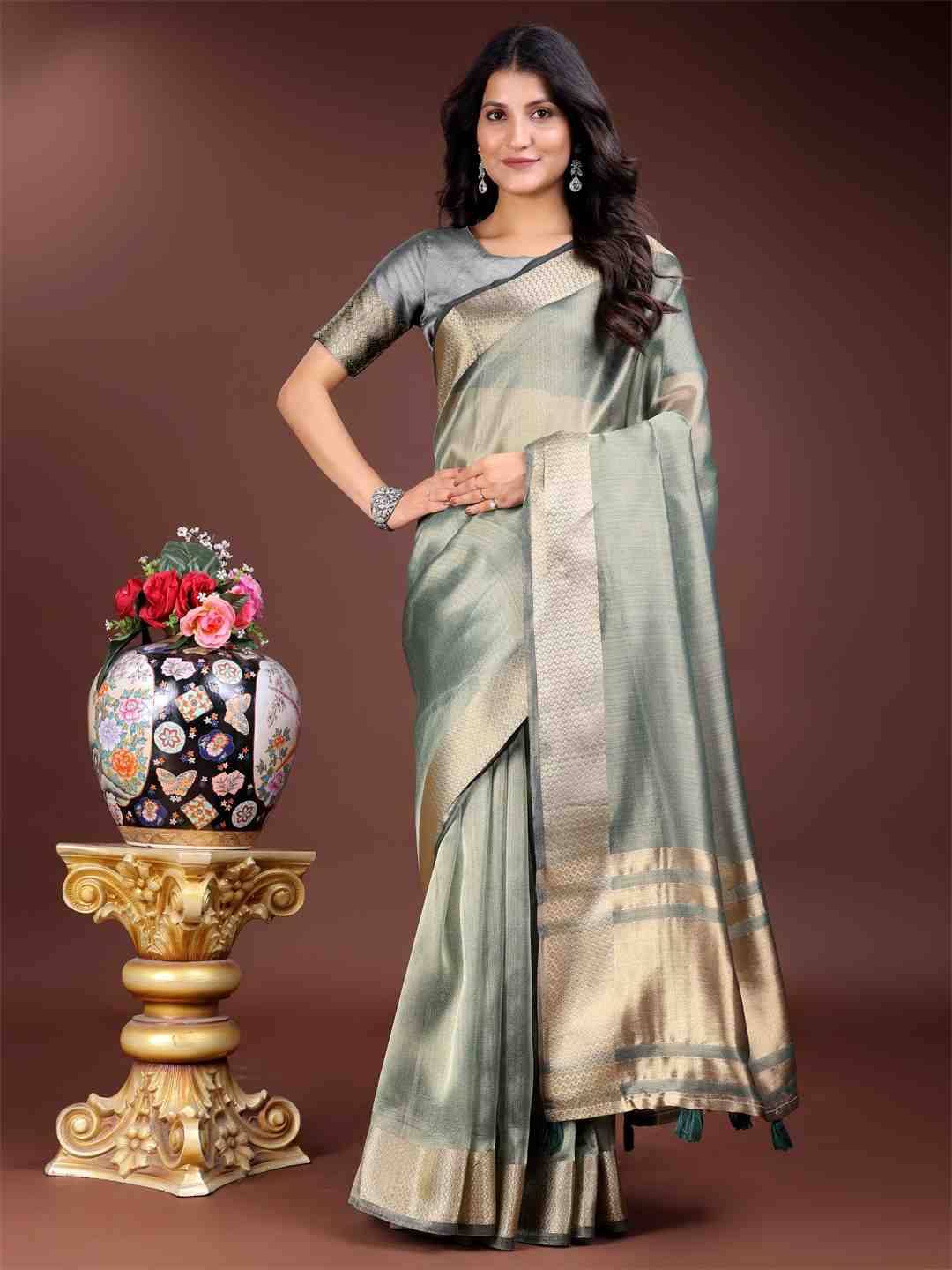Marrakech By Fashid Wholesale 1001 To 1006 Series Indian Traditional Wear Collection Beautiful Stylish Fancy Colorful Party Wear & Occasional Wear Organza Sarees At Wholesale Price