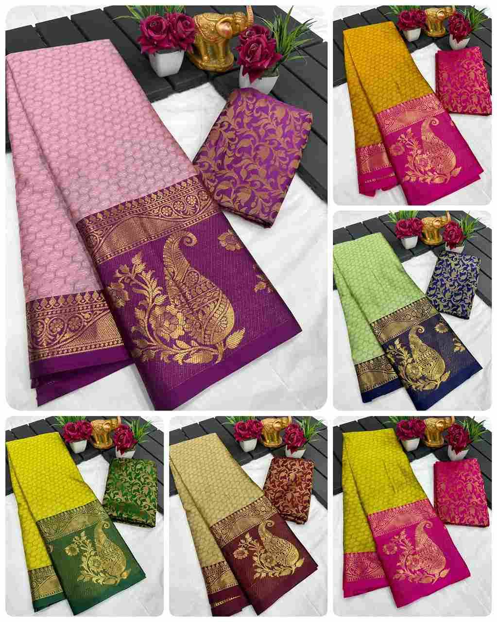 Ab-Madhubala By Fashid Wholesale 01 To 06 Series Indian Traditional Wear Collection Beautiful Stylish Fancy Colorful Party Wear & Occasional Wear Pure Mercerized Soft Silk Sarees At Wholesale Price