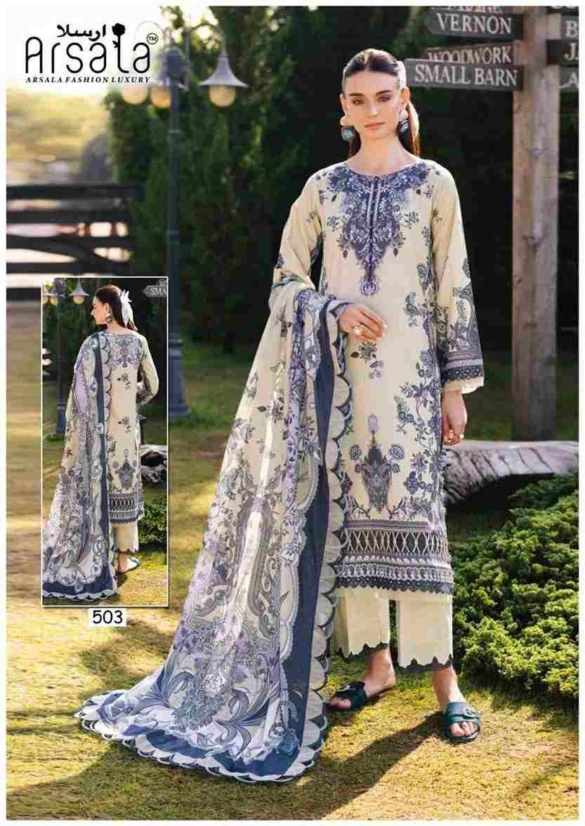 Amira Vol-5 By Arsala 501 To 506 Series Beautiful Festive Suits Stylish Fancy Colorful Casual Wear & Ethnic Wear Pure Cotton Print Dresses At Wholesale Price