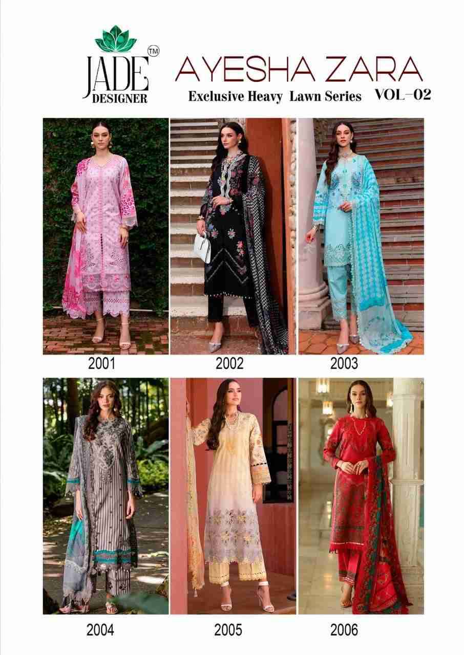 Ayesha Zara Vol-2 By Jade 2001 To 2006 Series Beautiful Festive Suits Stylish Fancy Colorful Casual Wear & Ethnic Wear Heavy Lawn Cotton Print Dresses At Wholesale Price