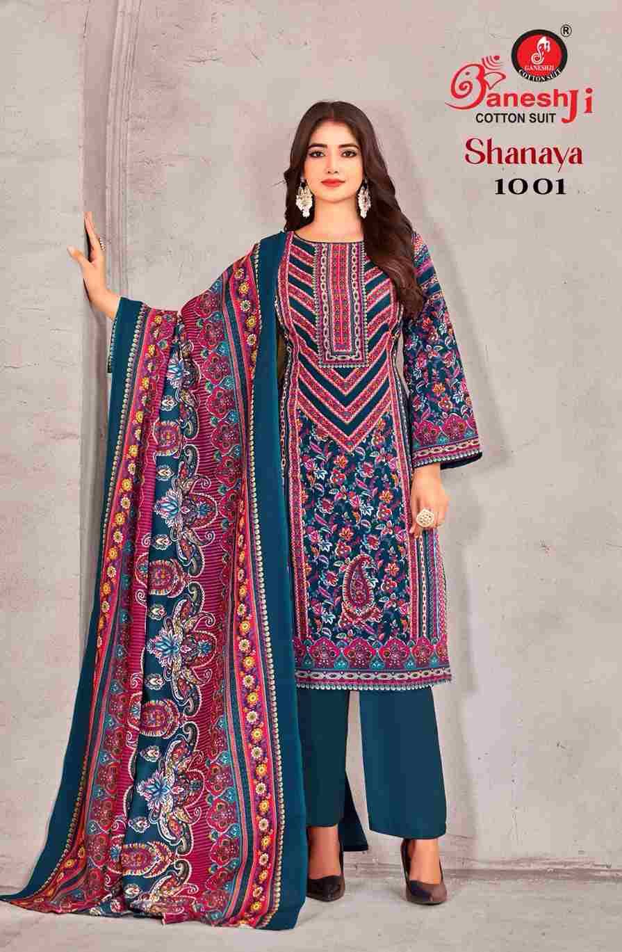 Shanaya Vol-1 By Ganeshji 1001 To 1008 Series Beautiful Festive Suits Stylish Fancy Colorful Casual Wear & Ethnic Wear Heavy Cotton Print Dresses At Wholesale Price