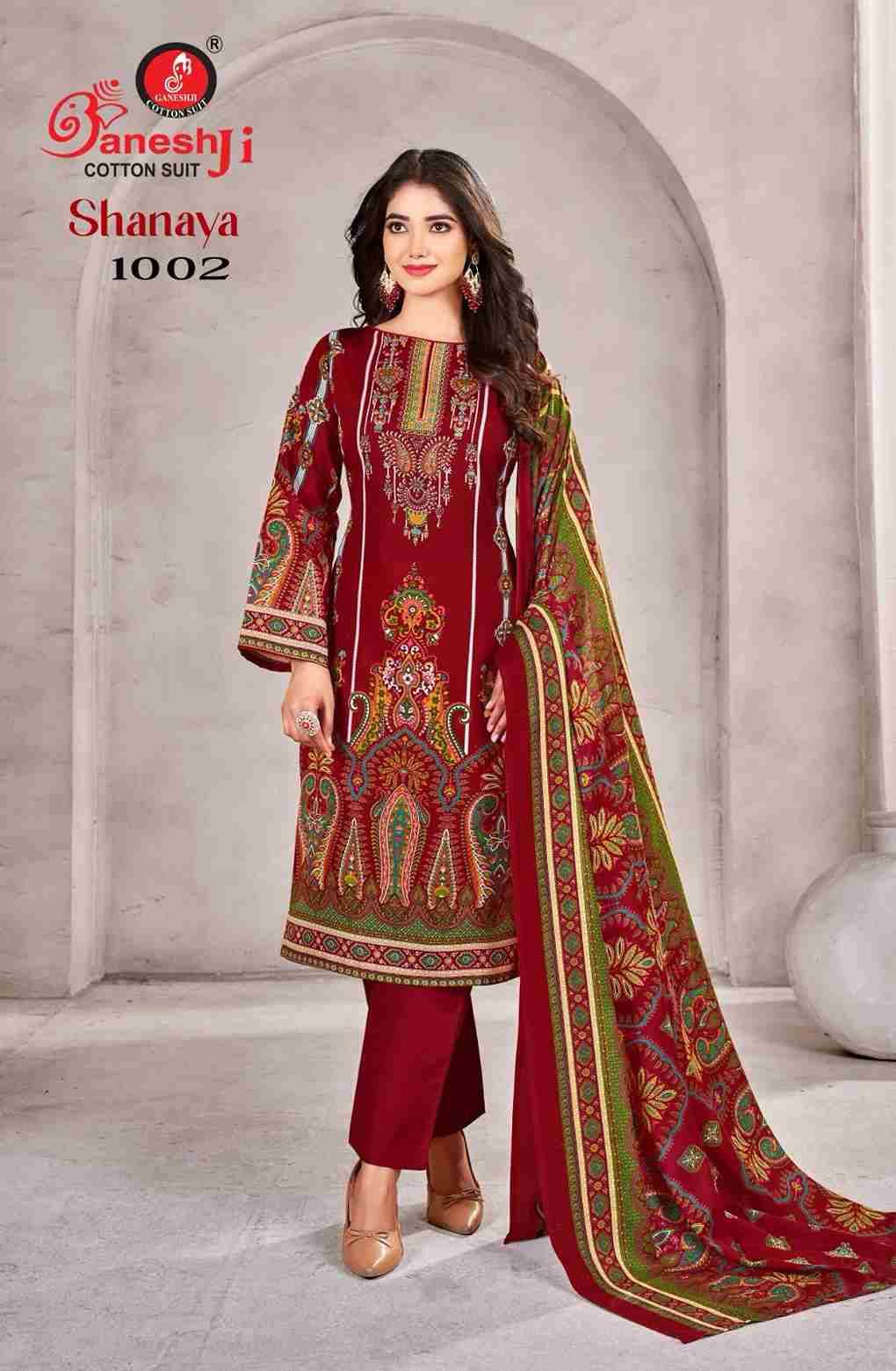 Shanaya Vol-1 By Ganeshji 1001 To 1008 Series Beautiful Festive Suits Stylish Fancy Colorful Casual Wear & Ethnic Wear Heavy Cotton Print Dresses At Wholesale Price