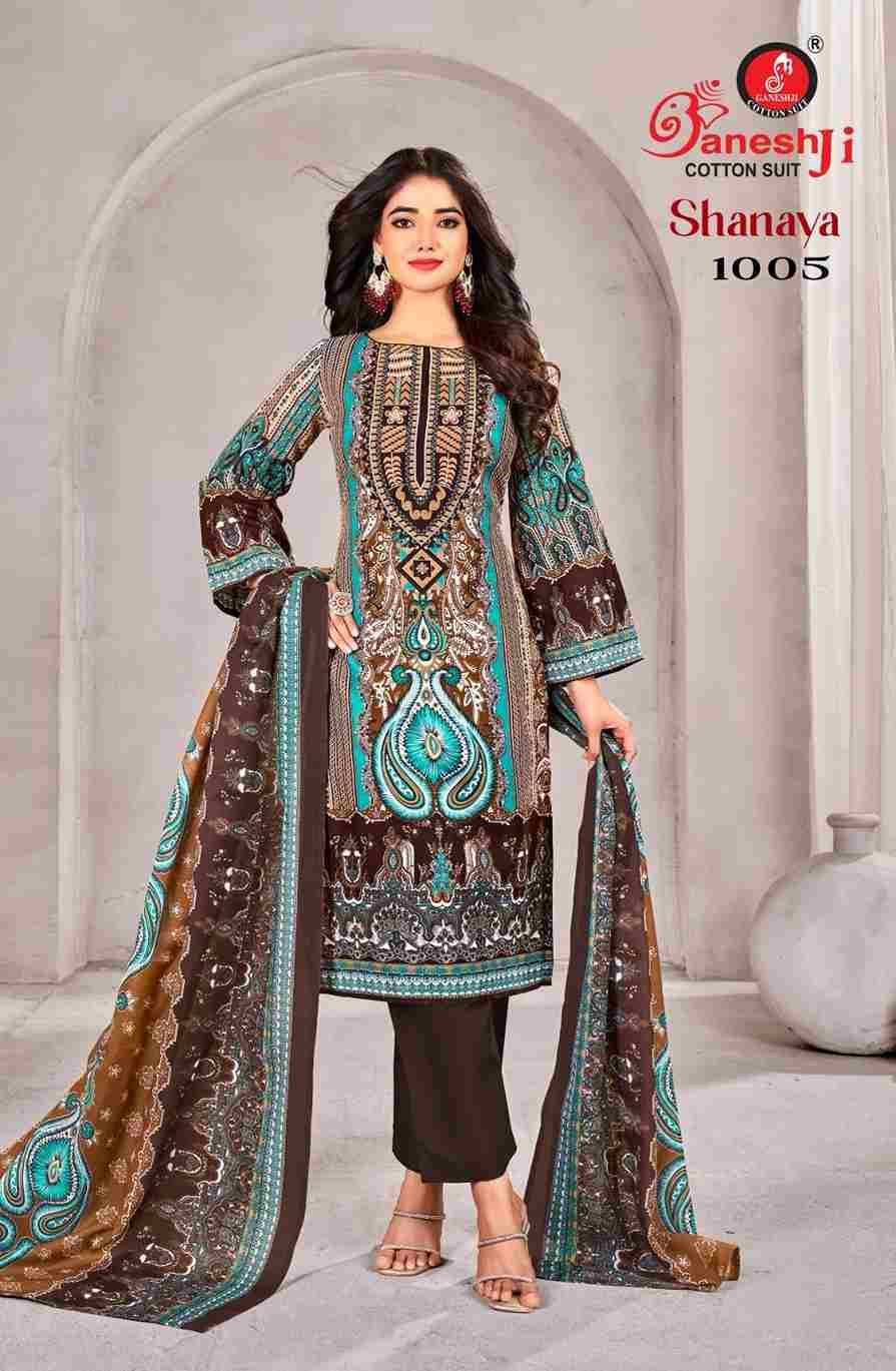 Shanaya Vol-1 By Ganeshji 1001 To 1008 Series Beautiful Festive Suits Stylish Fancy Colorful Casual Wear & Ethnic Wear Heavy Cotton Print Dresses At Wholesale Price