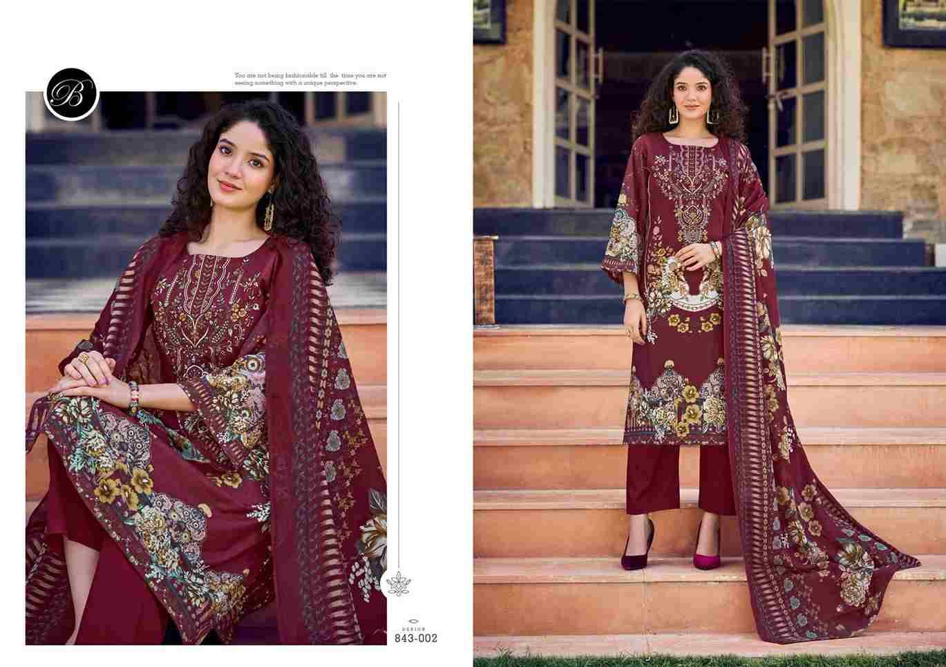 Naira Vol-105 By Belliza 843-001 To 843-008 Series Beautiful Festive Suits Stylish Fancy Colorful Casual Wear & Ethnic Wear Pure Cotton Print Dresses At Wholesale Price