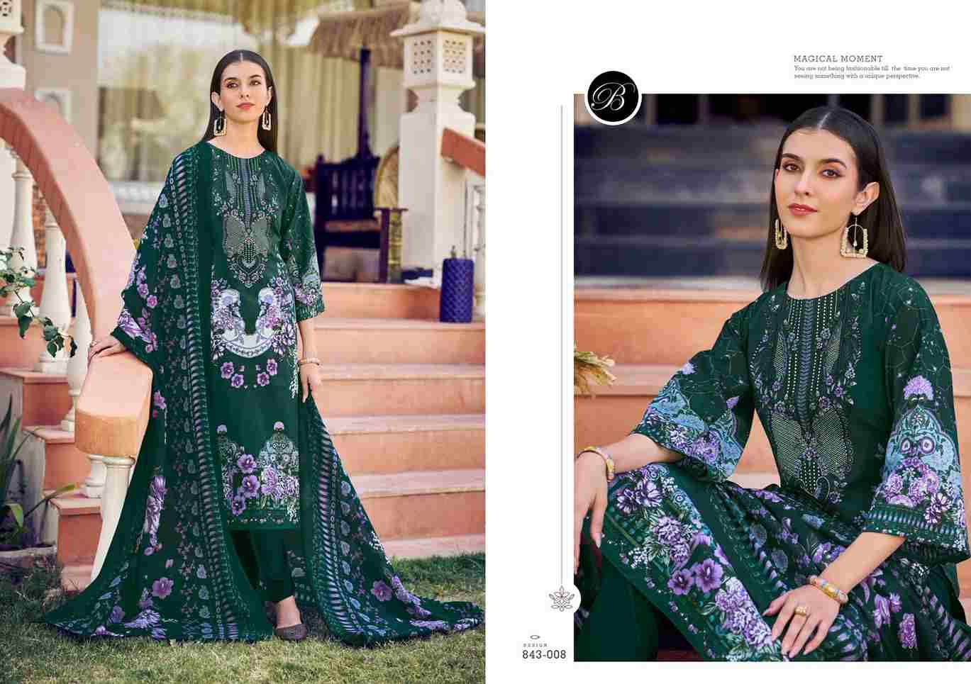 Naira Vol-105 By Belliza 843-001 To 843-008 Series Beautiful Festive Suits Stylish Fancy Colorful Casual Wear & Ethnic Wear Pure Cotton Print Dresses At Wholesale Price