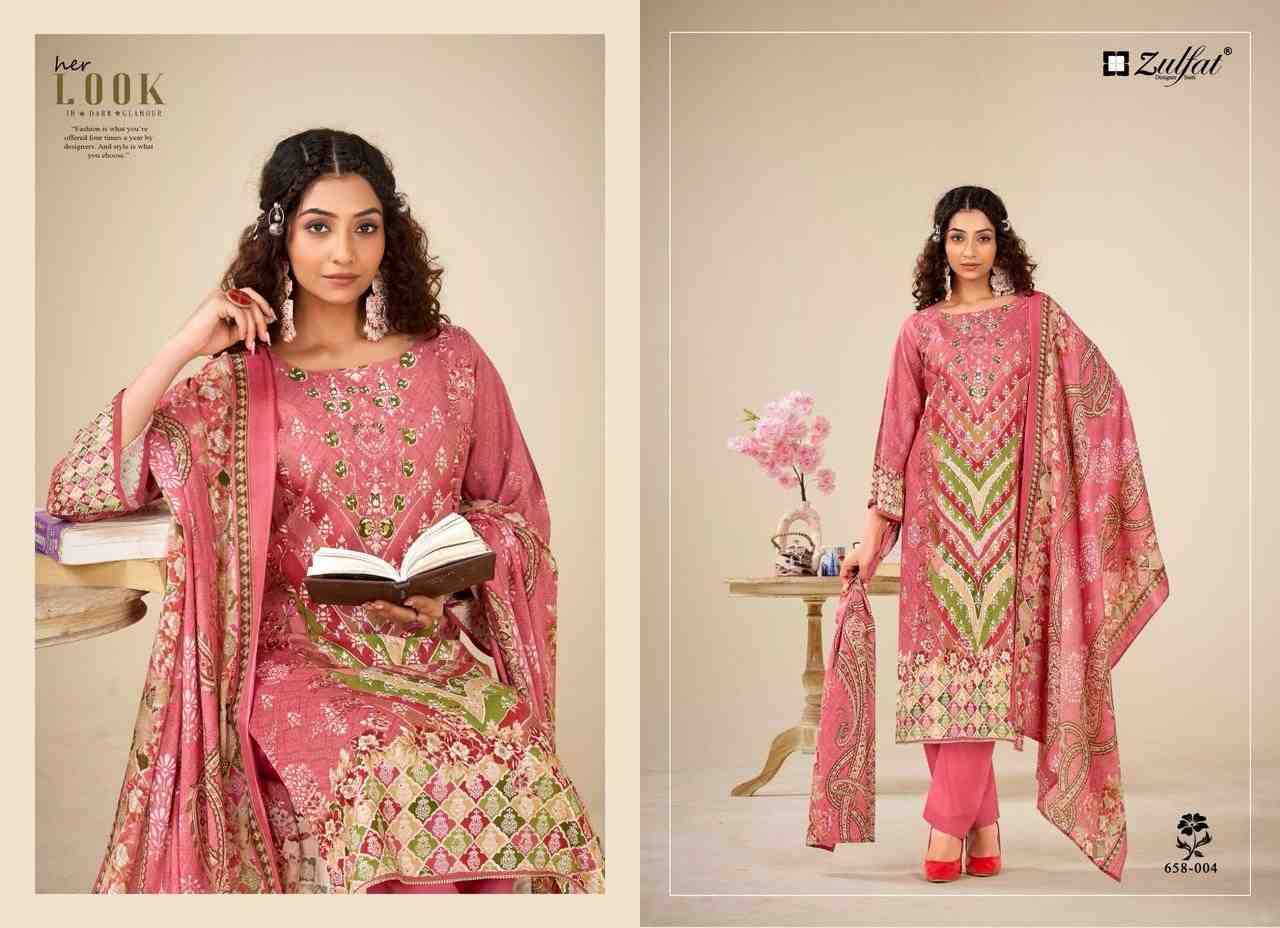 Aayat Vol-16 By Zulfat 658-001 To 658-006 Series Beautiful Festive Suits Stylish Fancy Colorful Casual Wear & Ethnic Wear Pure Viscose Rayon Print Dresses At Wholesale Price
