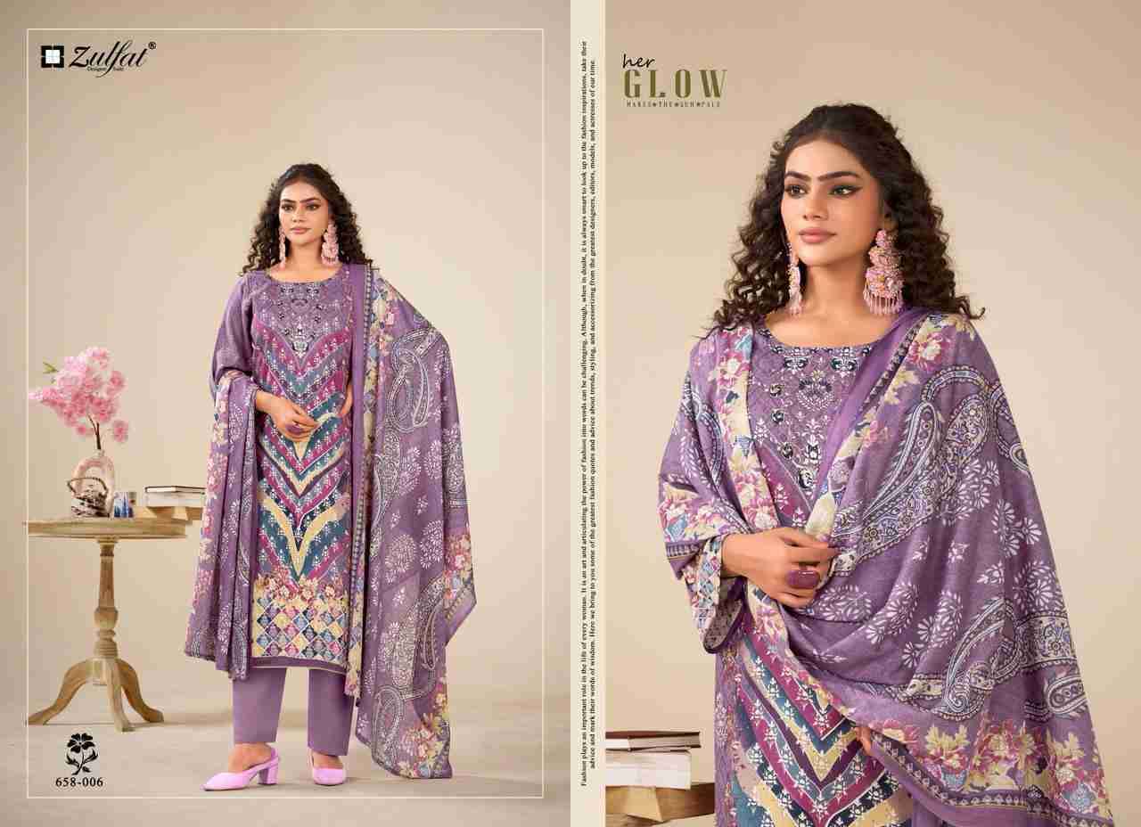 Aayat Vol-16 By Zulfat 658-001 To 658-006 Series Beautiful Festive Suits Stylish Fancy Colorful Casual Wear & Ethnic Wear Pure Viscose Rayon Print Dresses At Wholesale Price