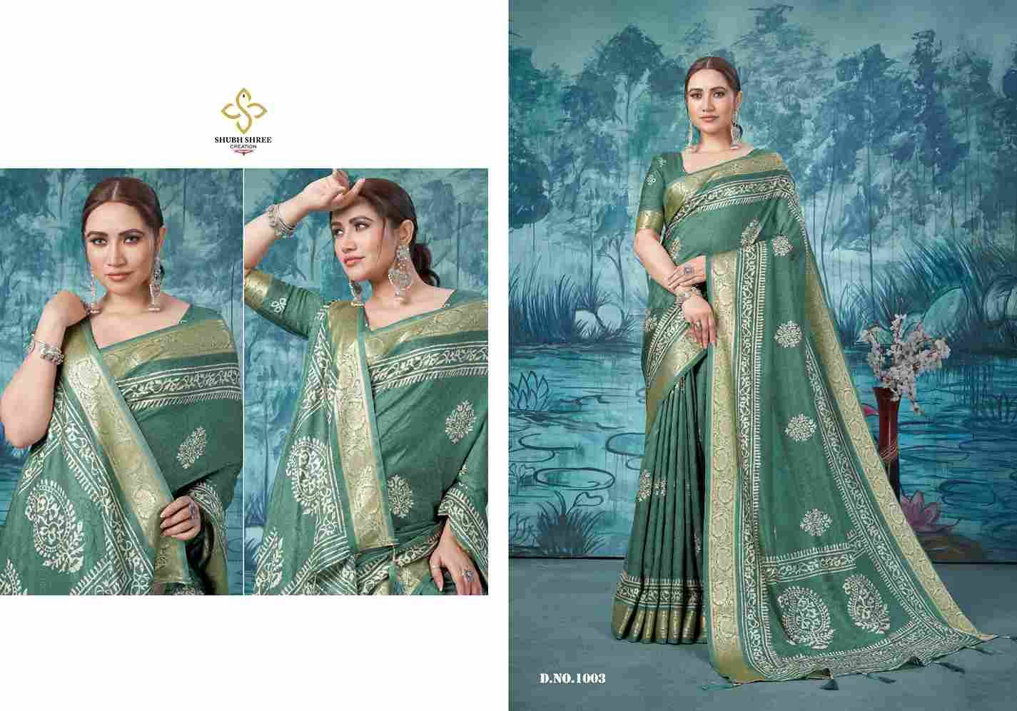 Sanchita By Shubh Shree 1001 To 1006 Series Indian Traditional Wear Collection Beautiful Stylish Fancy Colorful Party Wear & Occasional Wear Tussar Silk Sarees At Wholesale Price