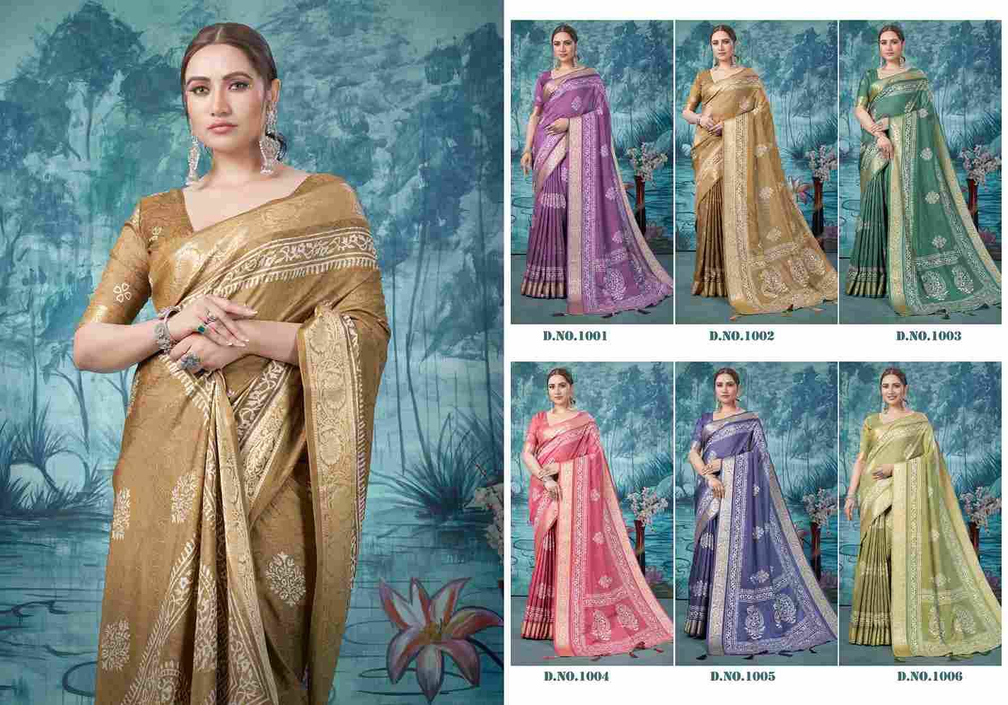 Sanchita By Shubh Shree 1001 To 1006 Series Indian Traditional Wear Collection Beautiful Stylish Fancy Colorful Party Wear & Occasional Wear Tussar Silk Sarees At Wholesale Price
