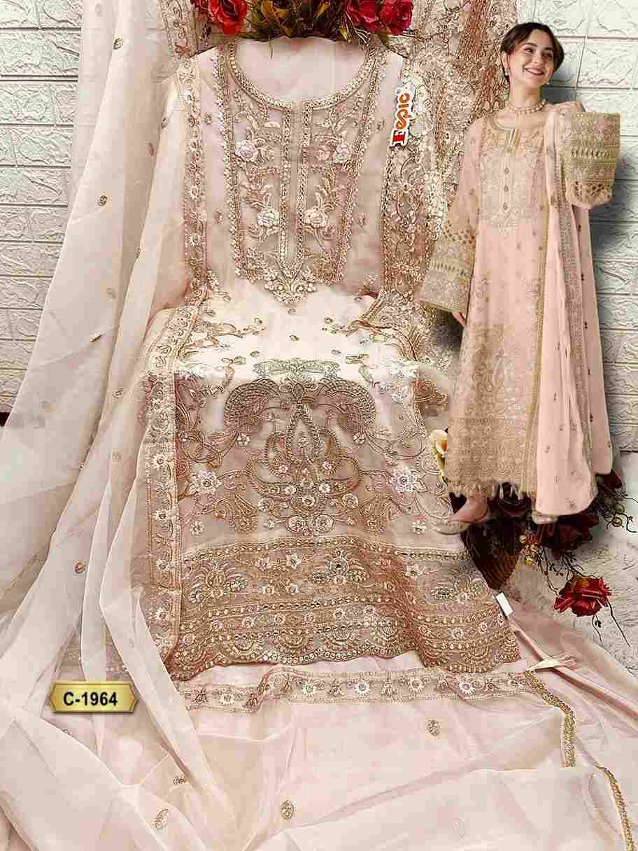Fepic 1964 Colours By Fepic 1964-A To 1964-C Series Beautiful Pakistani Suits Colorful Stylish Fancy Casual Wear & Ethnic Wear Organza Embroidered Dresses At Wholesale Price