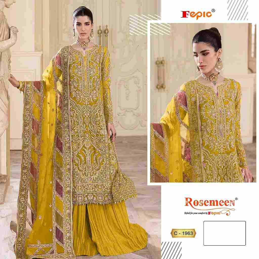 Fepic 1963 Colours By Fepic 1963-A To 1963-C Series Beautiful Pakistani Suits Colorful Stylish Fancy Casual Wear & Ethnic Wear Organza Embroidered Dresses At Wholesale Price