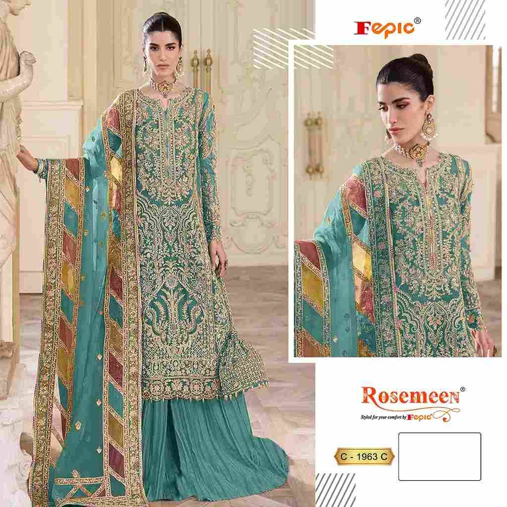 Fepic 1963 Colours By Fepic 1963-A To 1963-C Series Beautiful Pakistani Suits Colorful Stylish Fancy Casual Wear & Ethnic Wear Organza Embroidered Dresses At Wholesale Price