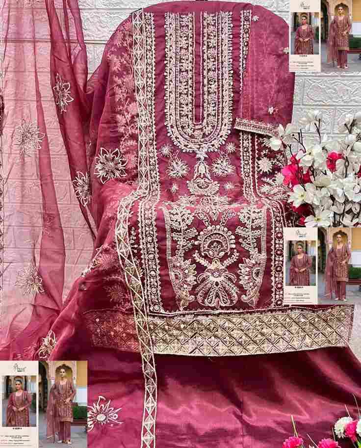 Shree Fabs Hit Design K-5229 Colours By Shree Fabs K-5229-A To K-5229-D Series Beautiful Pakistani Suits Colorful Stylish Fancy Casual Wear & Ethnic Wear Heavy Organza Embroidered Dresses At Wholesale Price
