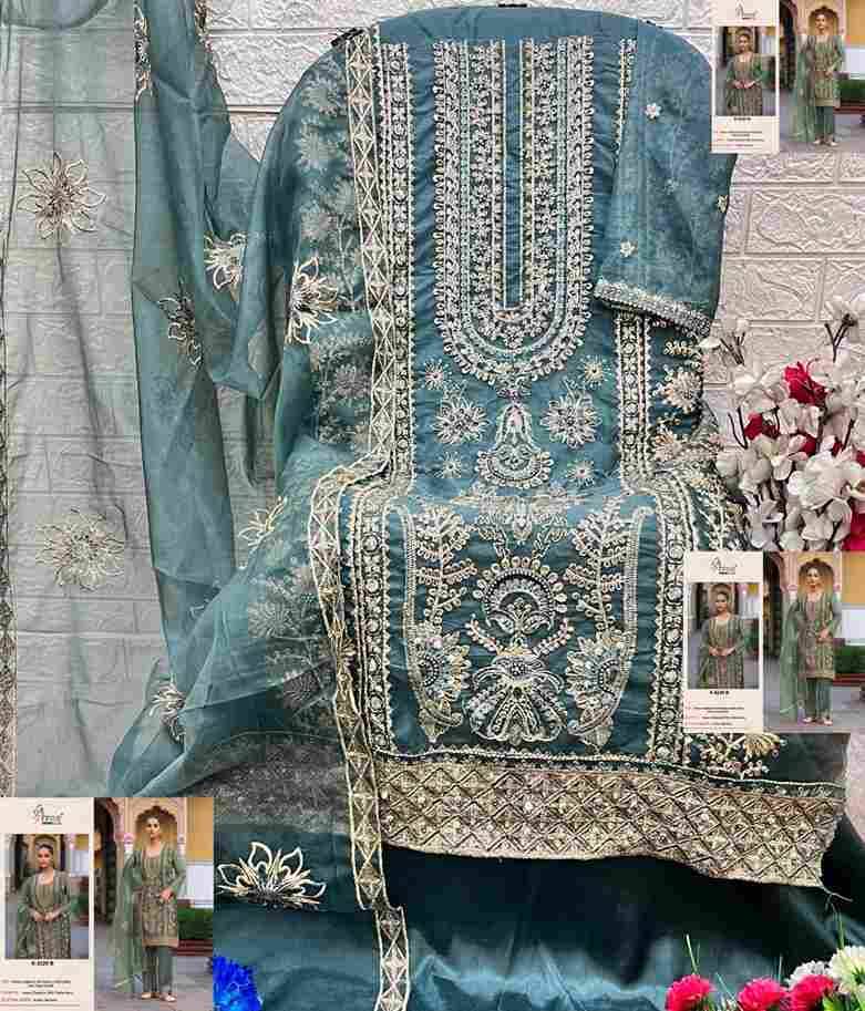 Shree Fabs Hit Design K-5229 Colours By Shree Fabs K-5229-A To K-5229-D Series Beautiful Pakistani Suits Colorful Stylish Fancy Casual Wear & Ethnic Wear Heavy Organza Embroidered Dresses At Wholesale Price